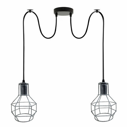 The Kelbrook Pendant — Adjustable Twin Cage Cluster