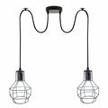 The Kelbrook Pendant — Adjustable Twin Cage Cluster