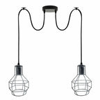 The Kelbrook Pendant — Adjustable Twin Cage Cluster