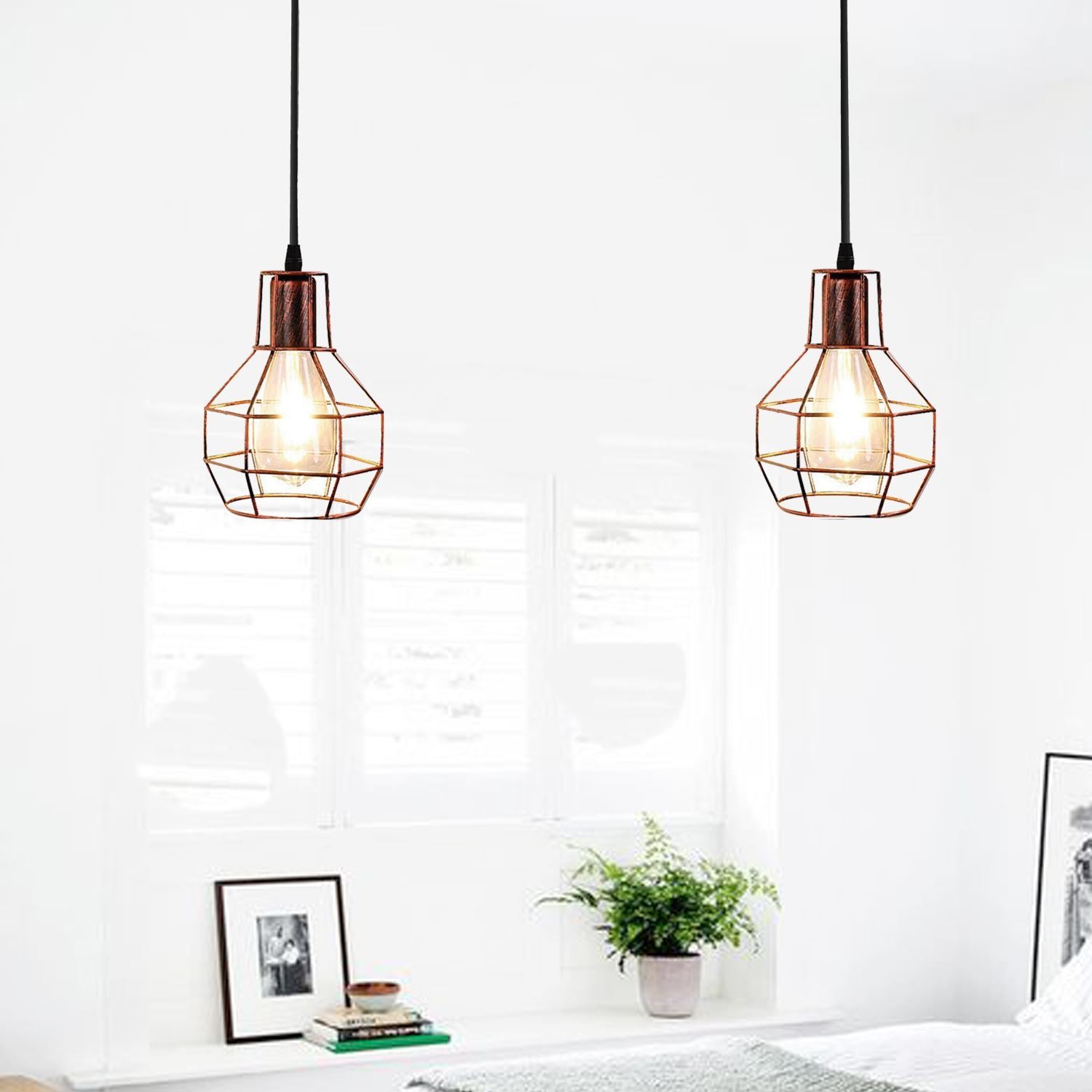The Kelbrook Pendant — Adjustable Twin Cage Cluster