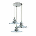 The Hartcliffe Cluster — 3-Light Chrome Pendant