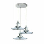 The Hartcliffe Cluster — 3-Light Chrome Pendant