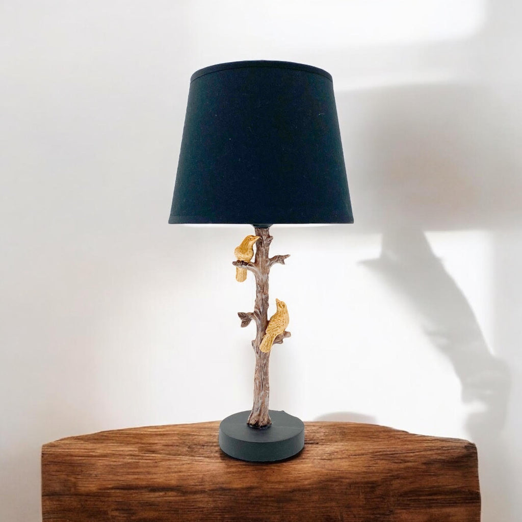 The Percy Table Lamp — Sculptural Parrot Base Accent Lamp