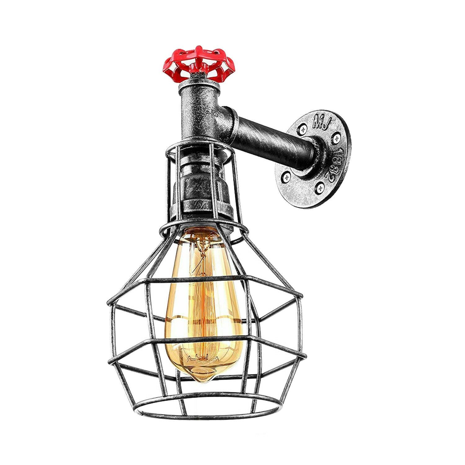 The Pemberton Sconce — Pipe Cage Wall Light