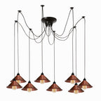 The Ironbridge Pendant — 8-Head Spider Pulley Ceiling Light