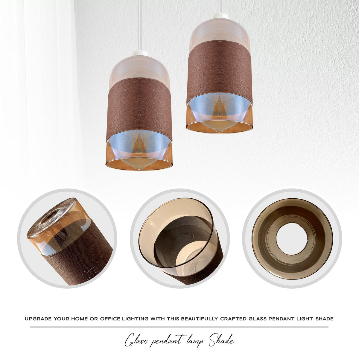 The Fleurine Shade — Floral Glass, Chrome Finish