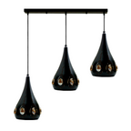 The Blackwell Pendant — 3-Head Crystal Teardrop Ceiling Light