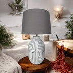 The Elderfen Table Lamp — Textured Ceramic Urn