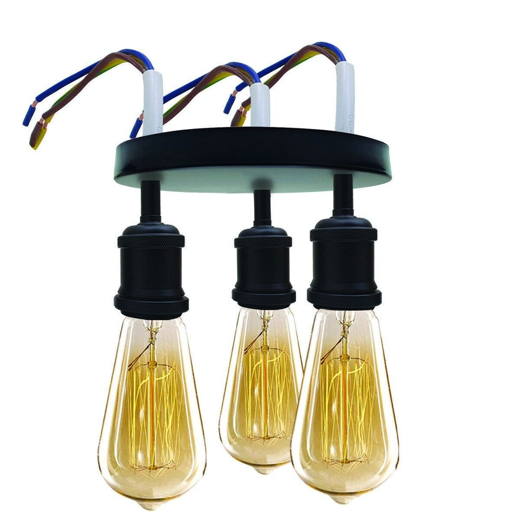 The Corridon Ceiling Light — 3-Way Semi-Flush Exposed Bulb