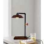 The Copperfield Lamp — Steampunk Pipe Desk Lamp