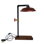 The Copperfield Lamp — Steampunk Pipe Desk Lamp
