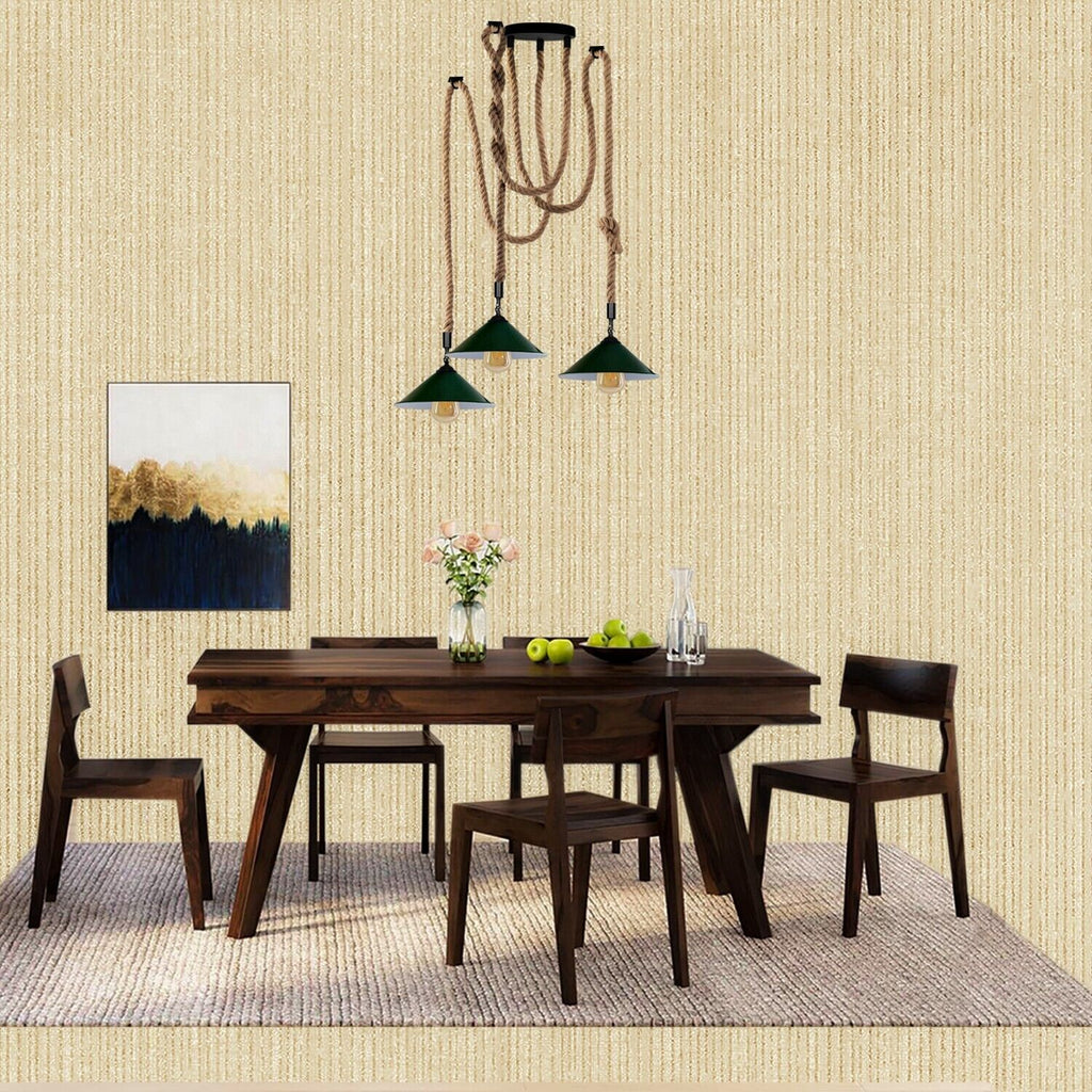 The Marrowdale Pendant Chandelier — Hemp & Cone (3-Head)