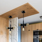 The Wrenhurst Pendant — Black Industrial Pipe Chandelier