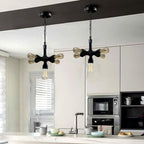 The Wrenhurst Pendant — Black Industrial Pipe Chandelier