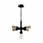 The Wrenhurst Pendant — Black Industrial Pipe Chandelier