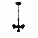 The Wrenhurst Pendant — Black Industrial Pipe Chandelier