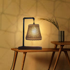 The Halston Lamp — Rattan & Industrial Pipe Design