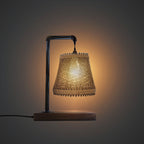 The Halston Lamp — Rattan & Industrial Pipe Design