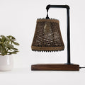 The Halston Lamp — Rattan & Industrial Pipe Design