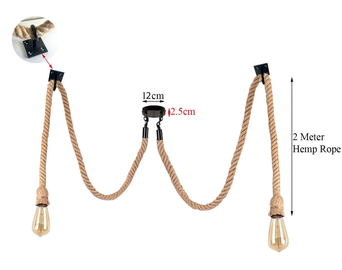 The Wraithorne Pendant — Hemp Rope, Multi-Head