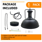 The Blackwell Pendant — Chain-Hung Industrial Dome Light