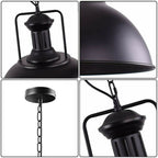 The Blackwell Pendant — Chain-Hung Industrial Dome Light