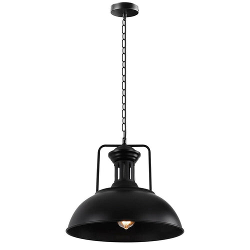 The Blackwell Pendant — Chain-Hung Industrial Dome Light