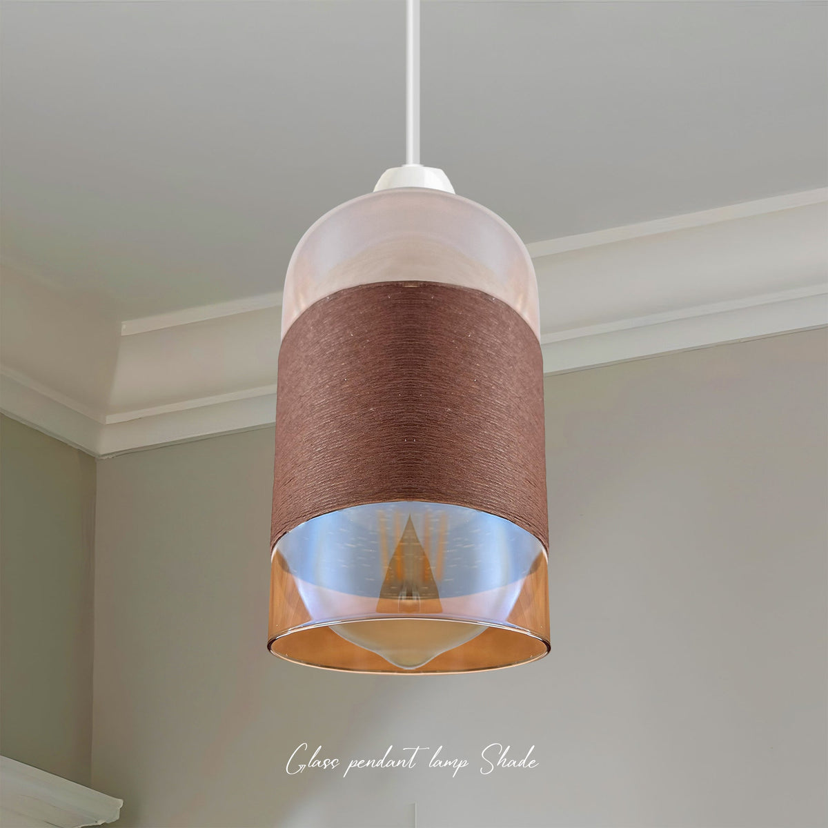 The Fleurine Shade — Floral Glass, Chrome Finish