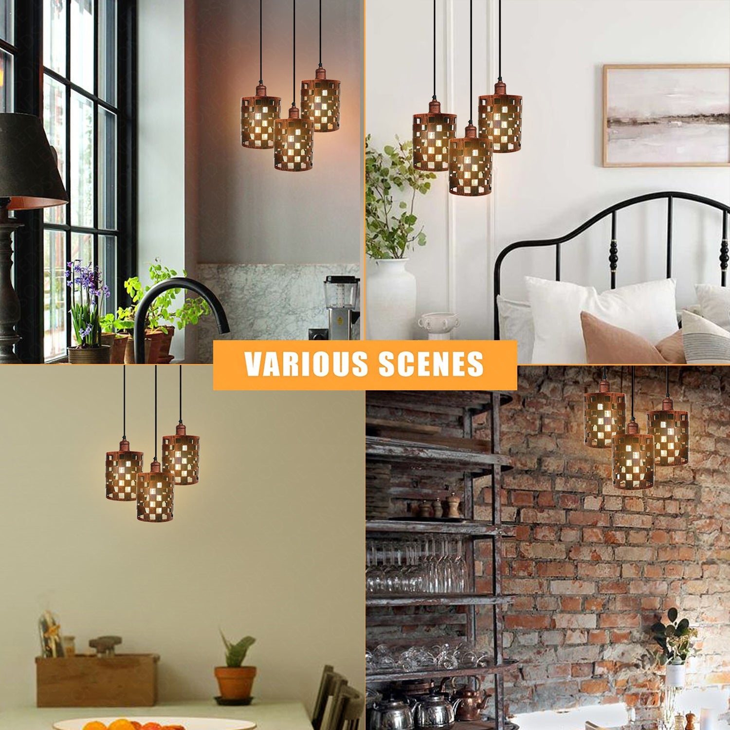 The Ferrovia Pendant — 3-Way Cage Cluster