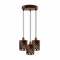 The Ferrovia Pendant — 3-Way Cage Cluster