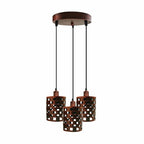 The Ferrovia Pendant — 3-Way Cage Cluster