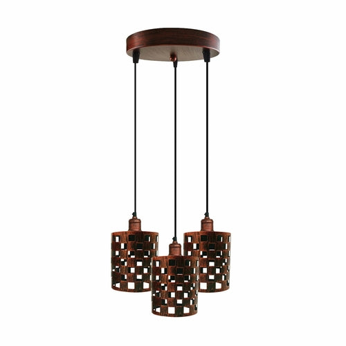 The Ferrovia Pendant — 3-Way Cage Cluster