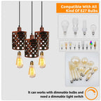 The Ferrovia Pendant — 3-Way Cage Cluster