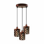 The Ferrovia Pendant — 3-Way Cage Cluster