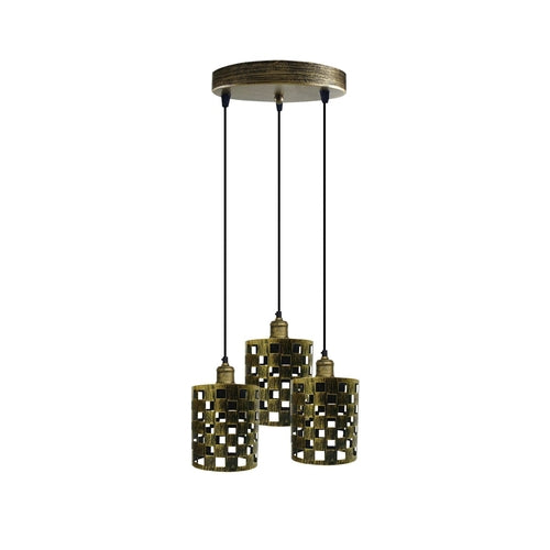The Ferrovia Pendant — 3-Way Cage Cluster