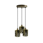 The Ferrovia Pendant — 3-Way Cage Cluster