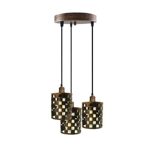 The Ferrovia Pendant — 3-Way Cage Cluster