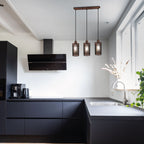 The Heritage - Rustic Red Triple-Pendant Fixture