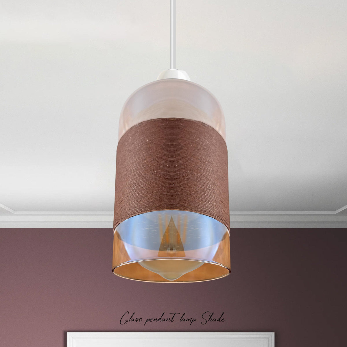 The Fleurine Shade — Floral Glass, Chrome Finish