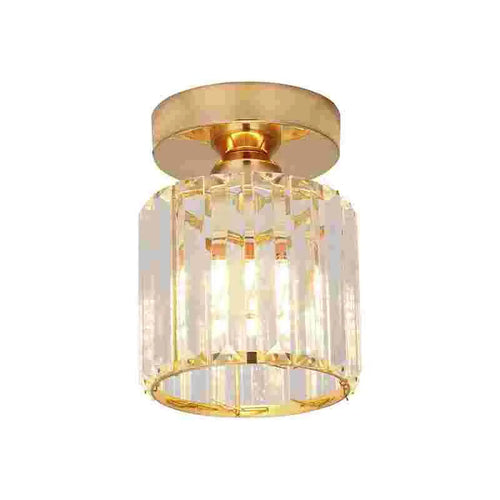 The Aldwych Light — Art Deco Crystal Flush Ceiling Light