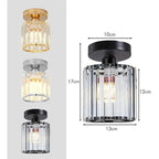 The Aldwych Light — Art Deco Crystal Flush Ceiling Light