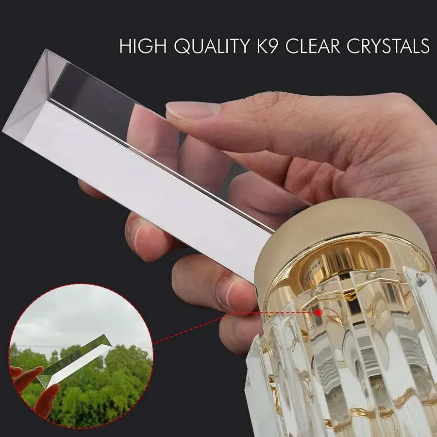The Aldwych Light — Art Deco Crystal Flush Ceiling Light