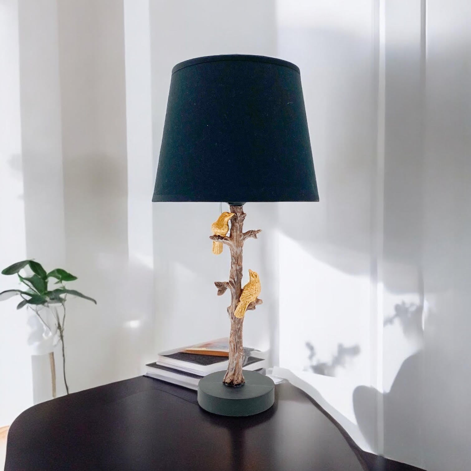 The Percy Table Lamp — Sculptural Parrot Base Accent Lamp