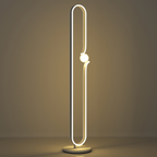 The Lyric Floor Lamp — LED Note & Glass Orb Standing Lamp