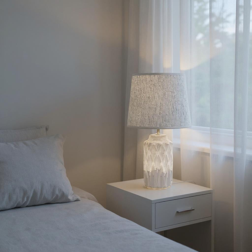 The Silvermarl — Two-Tone Ceramic Table Lamp