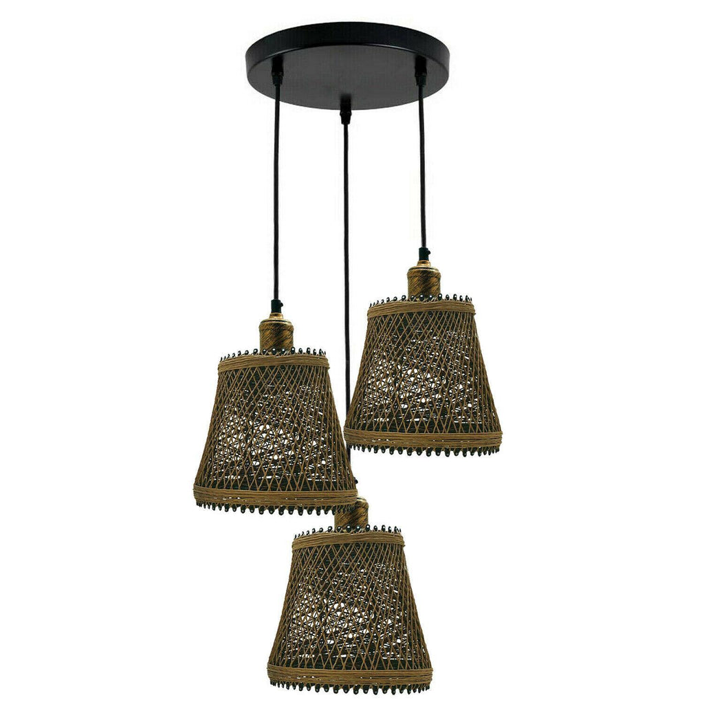 The Reedfall Pendant — 3-Arm Rattan