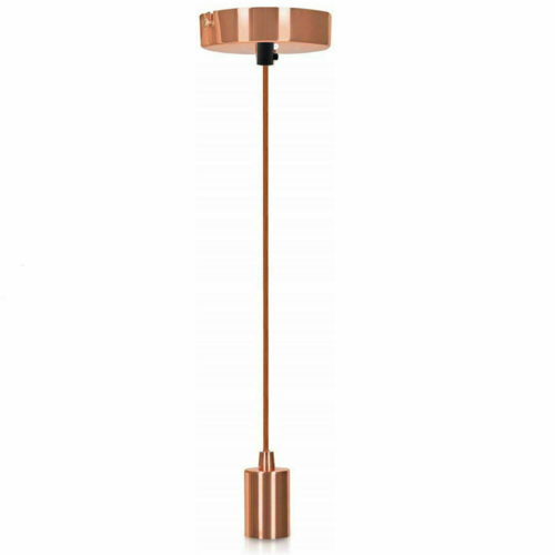The Braemore Pendant — Rose Gold, Braided Flex
