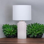 The Applecross Table Lamp — Woven Ceramic