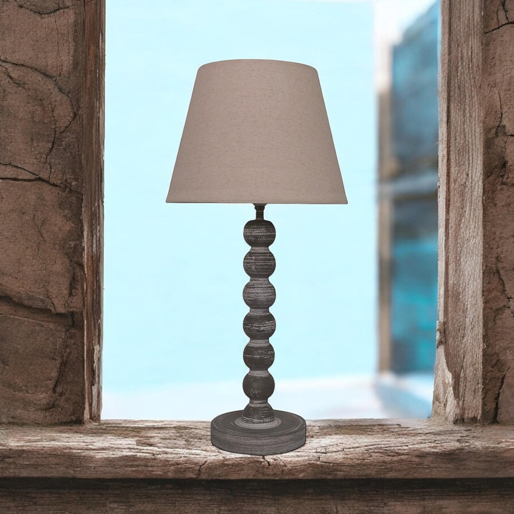 The Winslow Lamp — Washed Wood, Shabby Chic Design