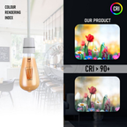 Vintage Edison ST64 LED Filament Bulb – E27 Dimmable Warm White 8W